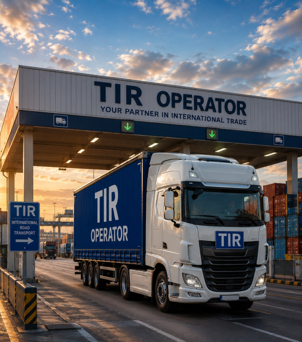 TIR-certified prime mover operating on a cross-border route