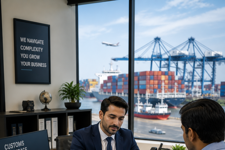 الوساطة والتخليص الجمركي في الموانئ